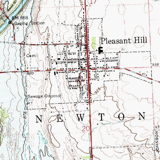 Topographic Map of Brethren in Christ Church, OH