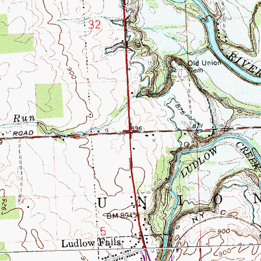Topographic Map of Ellemans (historical), OH