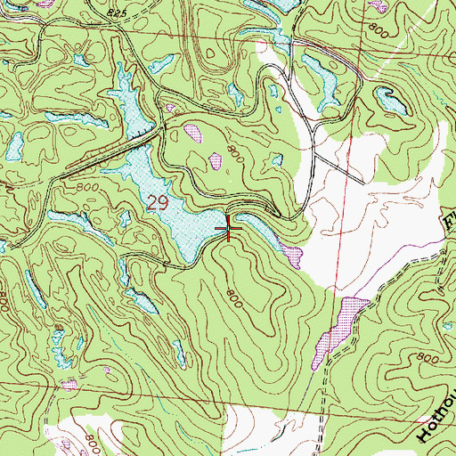 Topographic Map of Ohnoname 21 Dam, OH