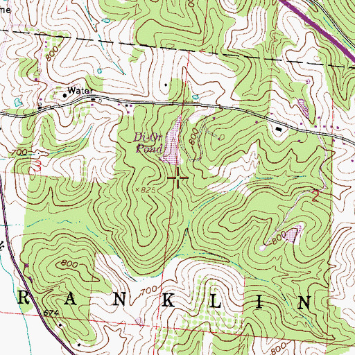 Topographic Map of Di-Or Pond Dam, OH