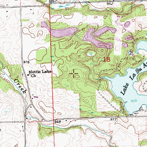 Topographic Map of Hays Lake Dam, OH