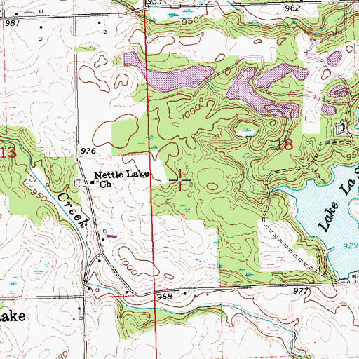 Topographic Map of Kohl Lake Dam, OH