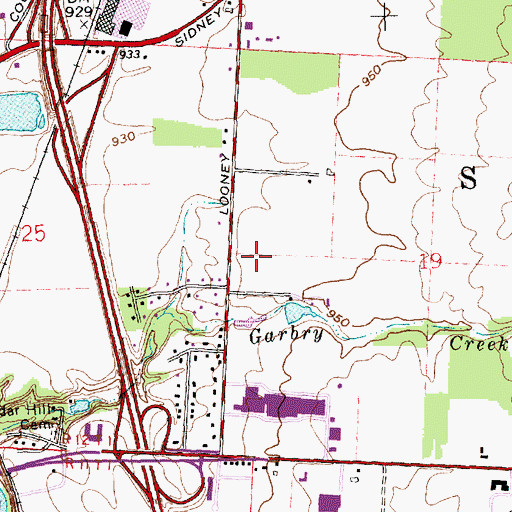 Topographic Map of Edison State College, OH
