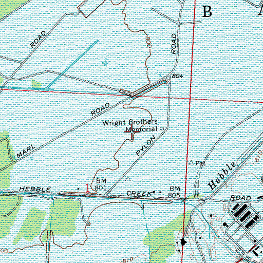 Topographic Map of Huffman Prairie National Historic Landmark, OH