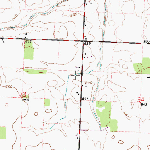 Topographic Map of WKXA-FM (Findlay), OH