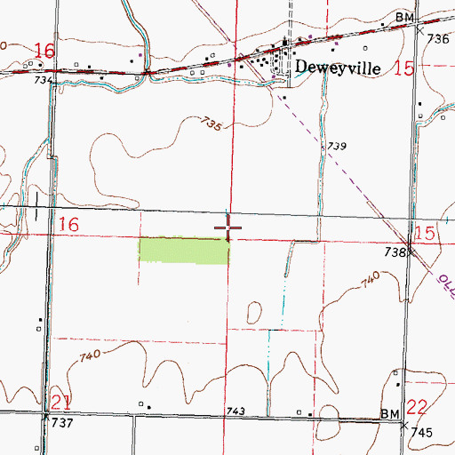 Topographic Map of Township of Pleasant, OH