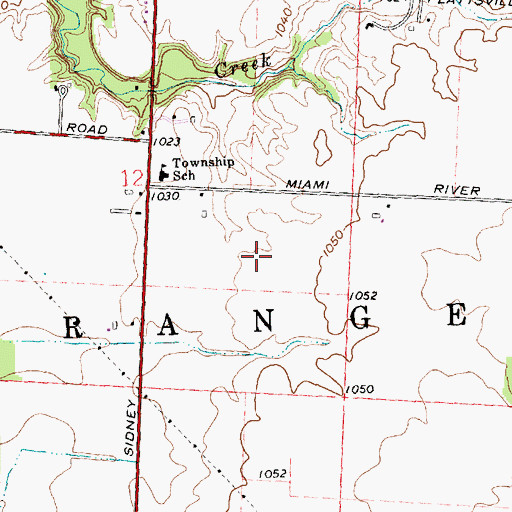 Topographic Map of Township of Orange, OH