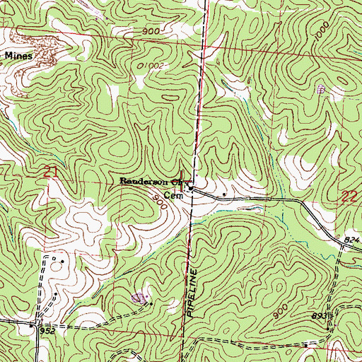 Topographic Map of Township of Richland, OH