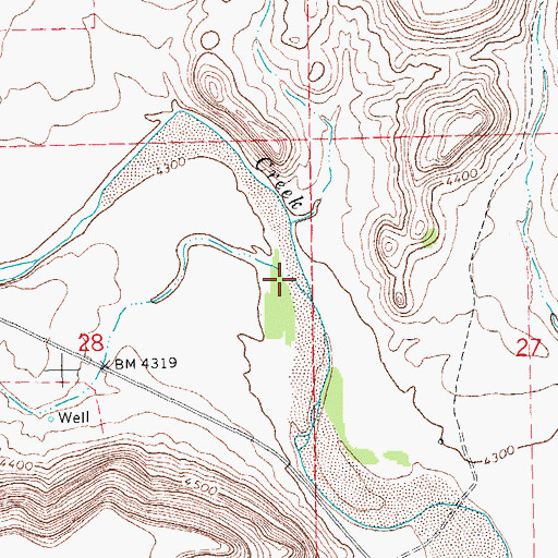 Topographic Map of Coopers Arroyo, OK
