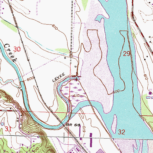Topographic Map of Polecat Creek, OK