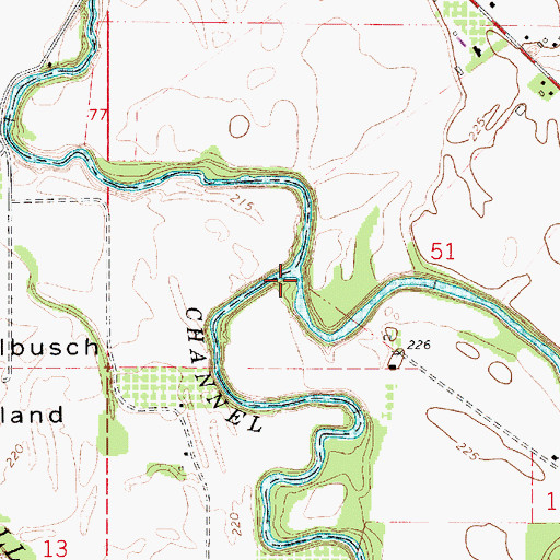 Topographic Map of Muddy Creek, OR