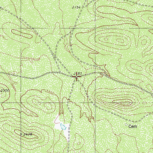 Topographic Map of Sil Nakya Valley, AZ