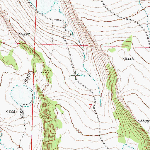 Topographic Map of Six Pack Reservoir Number Four, OR