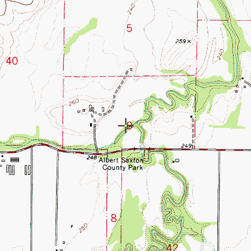Topographic Map of Beaver Creek, OR