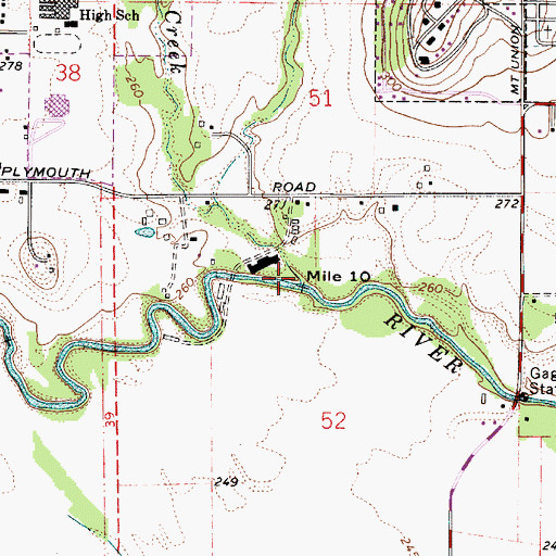 Topographic Map of Newton Creek, OR