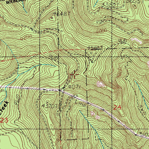 Topographic Map of Steampot Saddle, OR