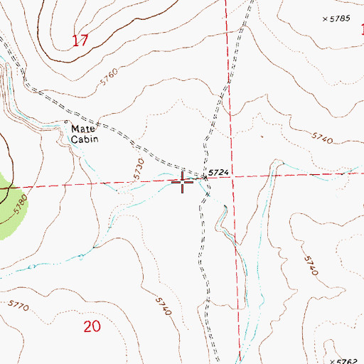 Topographic Map of O'Keefe Reservoir, OR