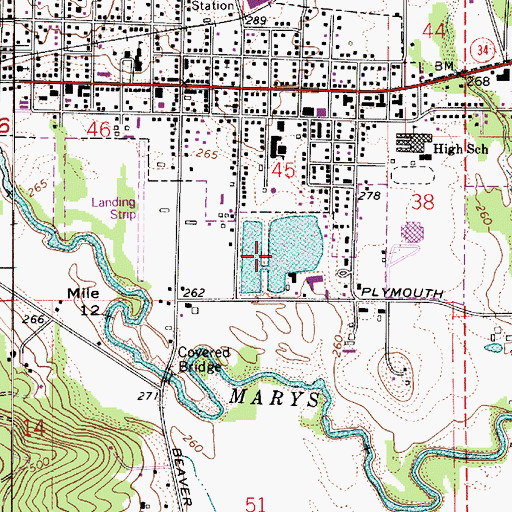 Topographic Map of Hobin Log Pond, OR