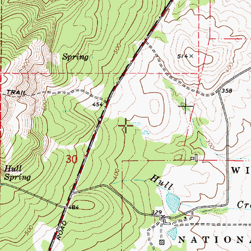 Topographic Map of Cabell Marsh, OR