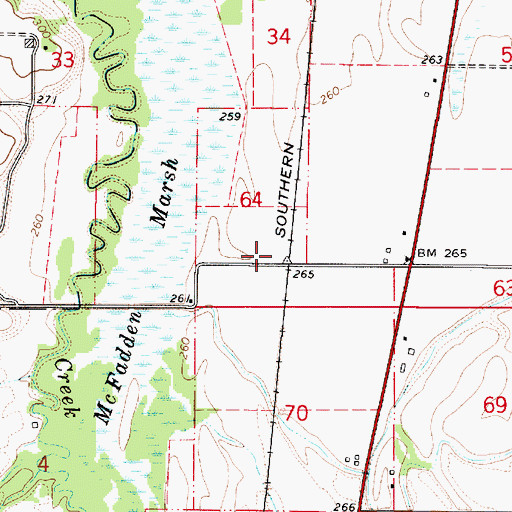 Topographic Map of Bruce, OR
