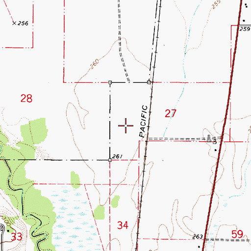 Topographic Map of Rickard, OR