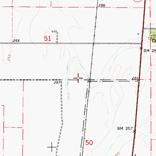 Topographic Map of Hughes (historical), OR