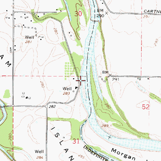 Topographic Map of McCartney County Park, OR