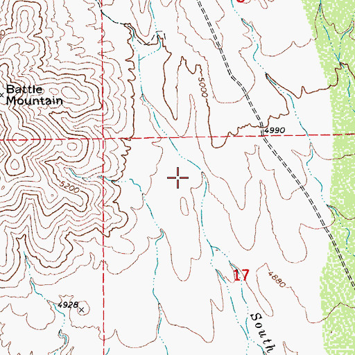 Topographic Map of South Taylor Canyon, AZ