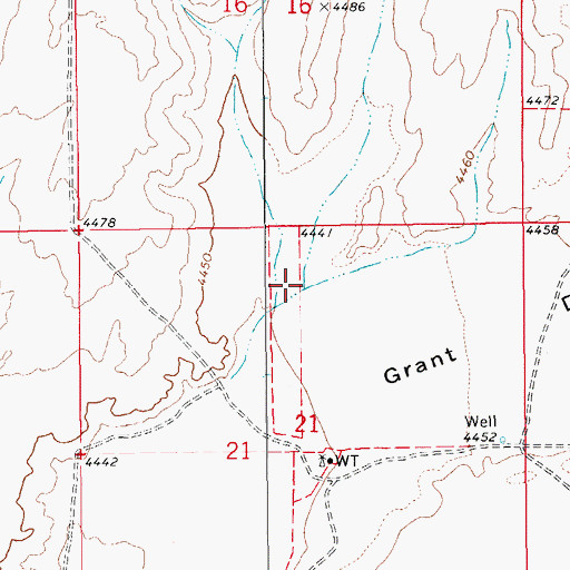 Topographic Map of South Taylor Wash, AZ