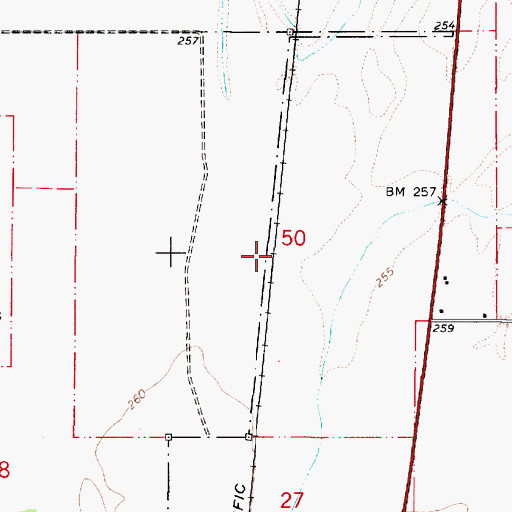 Topographic Map of Winfield (historical), OR