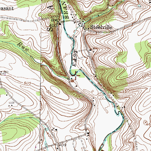 Topographic Map of Annan Run, PA