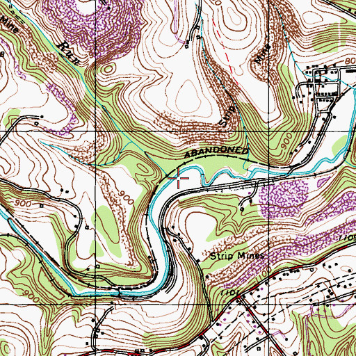 Topographic Map of Beam Run, PA