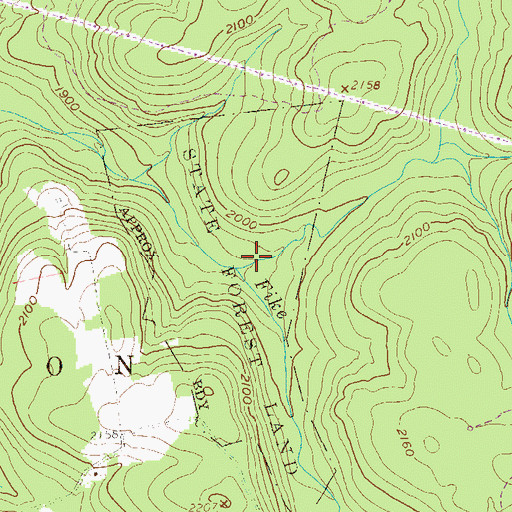 Topographic Map of Fike Run, PA
