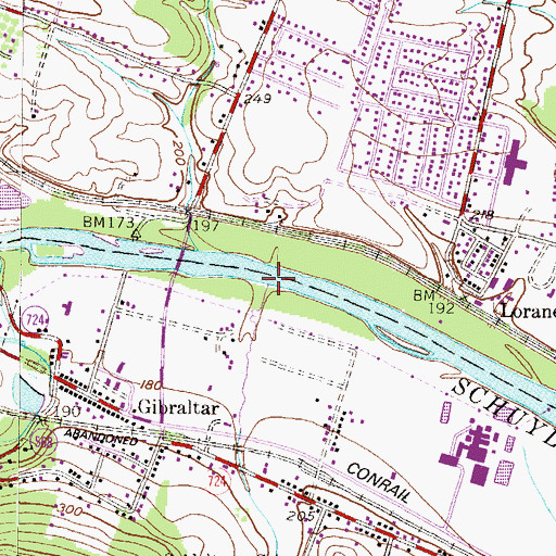 Topographic Map of Seidel Creek, PA