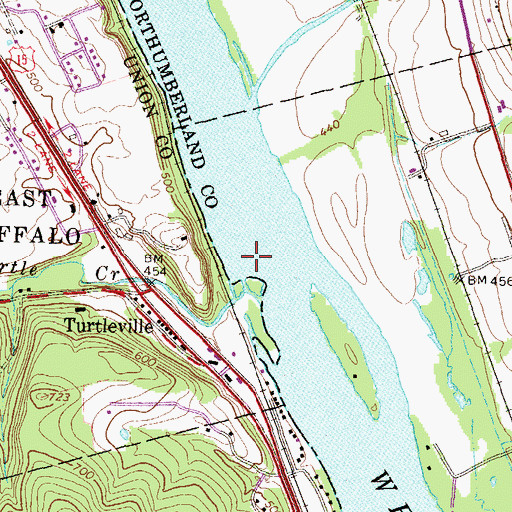 Topographic Map of Turtle Creek, PA