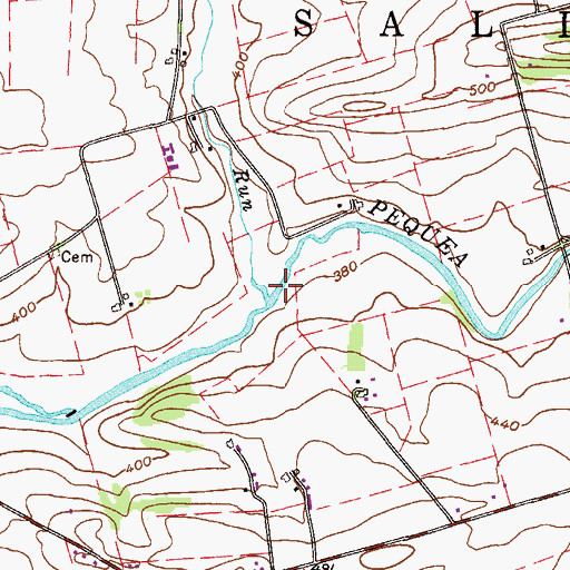 Topographic Map of Umbles Run, PA