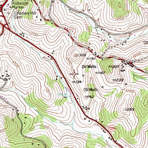 Topographic Map of Ram Airport (historical), PA