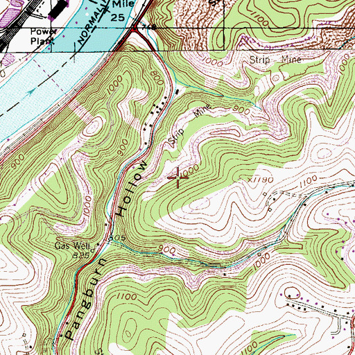 Topographic Map of Aldrich Airport (historical), PA