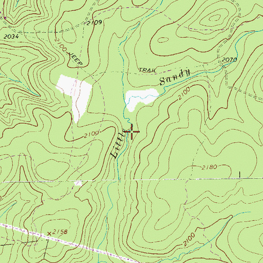 Topographic Map of Heritage Reservation Dam, PA
