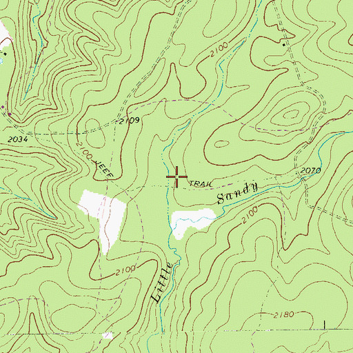 Topographic Map of Heritage Lake, PA