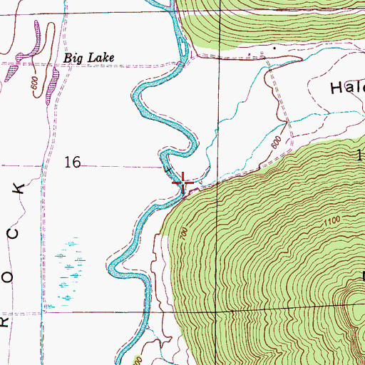 Topographic Map of Hales Cove, AL