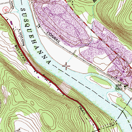 Topographic Map of Keeler Creek, PA