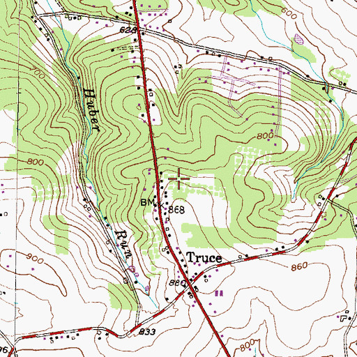 Topographic Map of WDAC-FM (Lancaster), PA