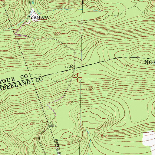 Topographic Map of WQSU-FM (Selinsgrove), PA