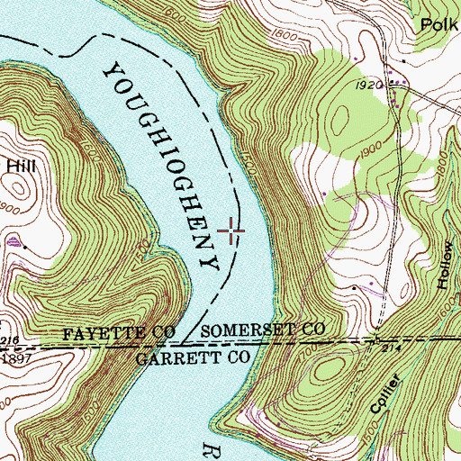 Topographic Map of Watsondale (historical), PA