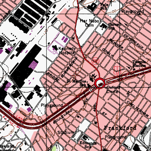 Topographic Map of Summerdale, PA