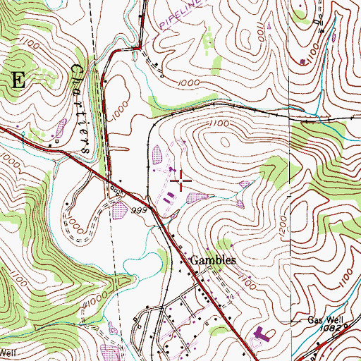 Topographic Map of Maggis 84, PA