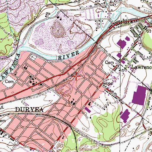 Topographic Map of Malstead Breaker (historical), PA