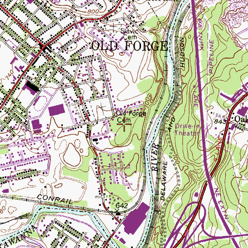 Topographic Map of Carbon Hill Shaft (historical), PA
