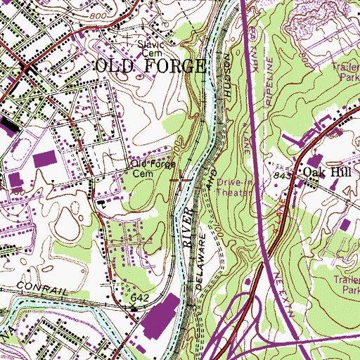 Topographic Map of Carbon Hill Breaker (historical), PA